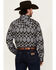 Image #4 - Rock & Roll Denim Men's Tek Southwestern Print Long Sleeve Pearl Snap Western Shirt, Black, hi-res