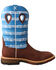 Twisted X Men's CellStretch Western Boots - Wide Square Toe, Burgundy, hi-res