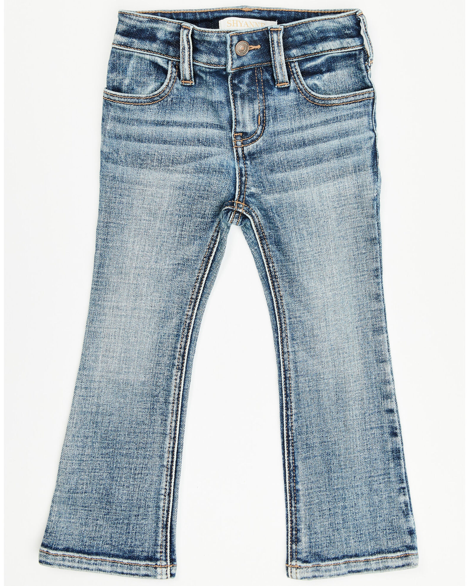 Shyanne Toddler Girls' Dawn Studded Back Bootcut Stretch Denim Jeans