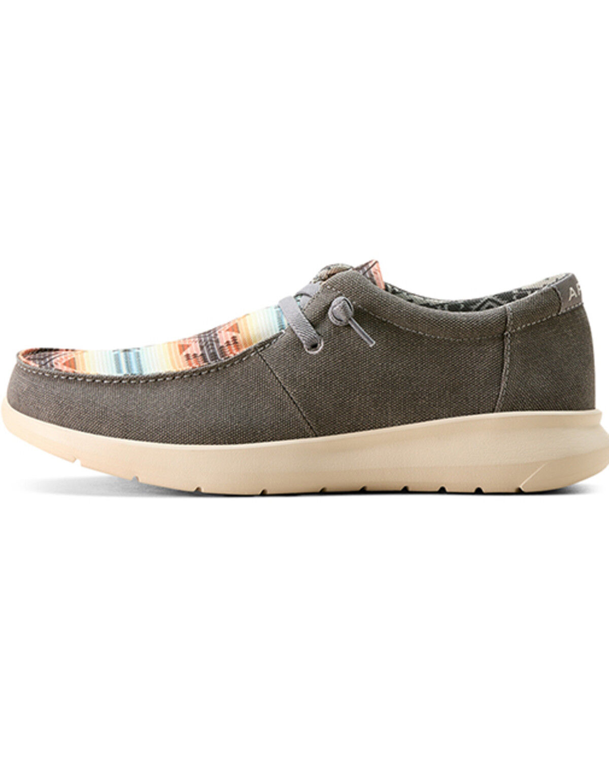 Image #2 - Ariat Men's Hilo Southwestern Print Casual Shoes - Moc Toe, Charcoal, hi-res