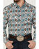 Image #3 - Cody James Men's Great Plains Southwestern Print Long Sleeve Snap Western Shirt, Turquoise, hi-res