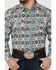 Image #3 - Cody James Men's Great Plains Southwestern Print Long Sleeve Snap Western Shirt  , Turquoise, hi-res