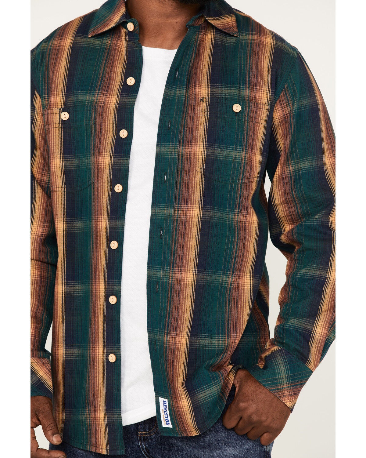 Image #3 - Resistol Men's Parker Large Plaid Button Down Western Shirt, , hi-res