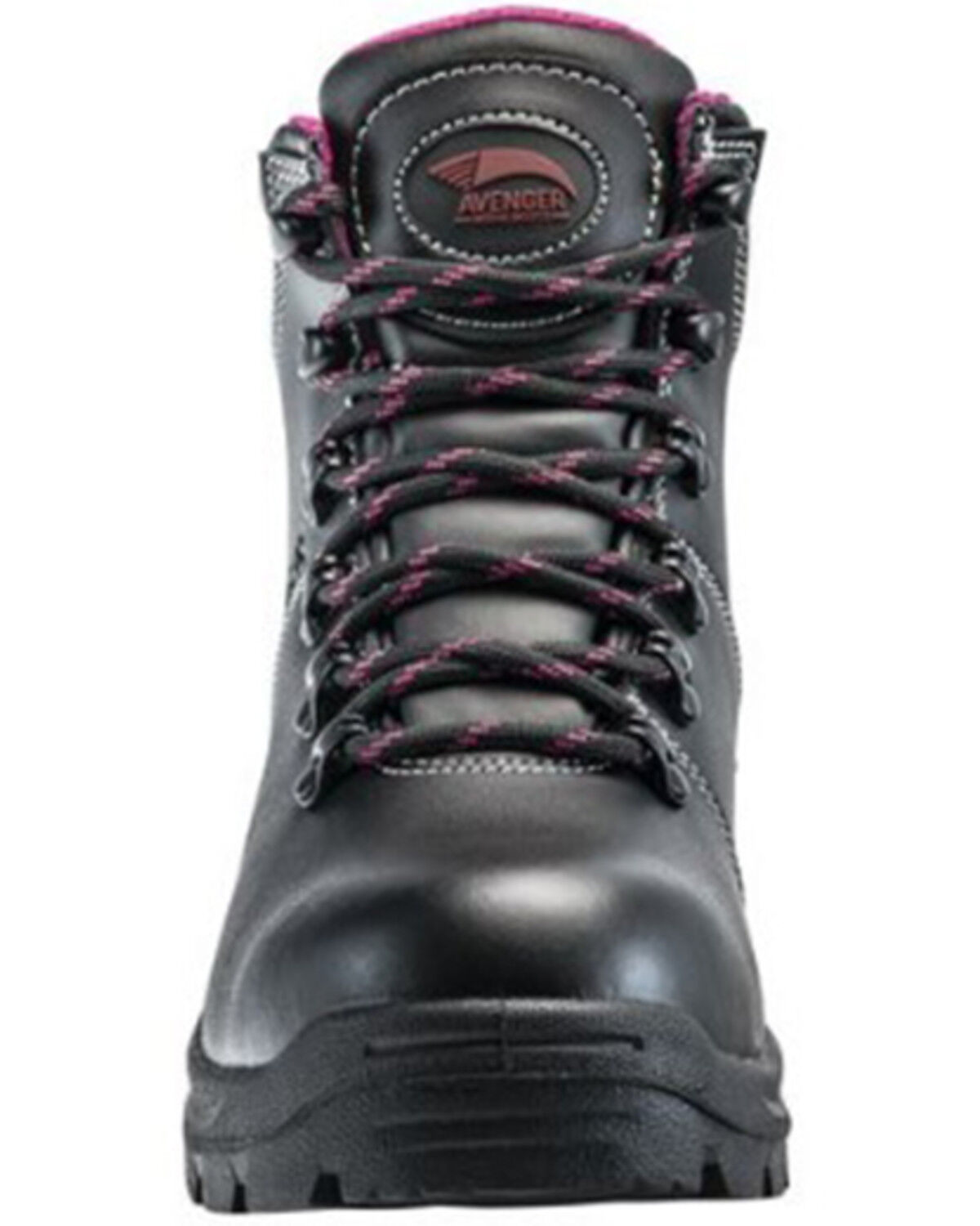 Image #4 - Avenger Women's Builder Mid 6" Lace-Up Waterproof Work Boots - Steel Toe, Black, hi-res
