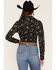 Image #4 - Idyllwind Women's Western Conversation Print Long Sleeve Pullover Stretch Western Shirt, Black, hi-res