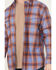 Image #3 - Ariat Men's FR Melrose Plaid Print Long Sleeve Snap Work Shirt - Big, Medium Blue, hi-res