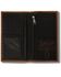 Image #2 - Ariat Men's Embossed Logo Checkbook Wallet, Brown, hi-res