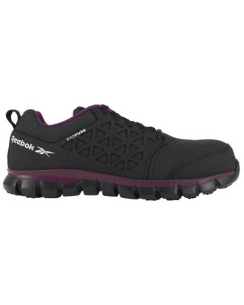 Image #2 - Reebok Women's Sublite Work Shoes - Composite Toe, Black, hi-res