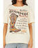 Image #3 - Shyanne Women's Stampede Boot Short Sleeve Graphic Tee, Cream, hi-res