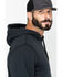 Carhartt Men's Loose Fit Midweight Logo Sleeve Graphic Hooded Sweatshirt, Black, hi-res
