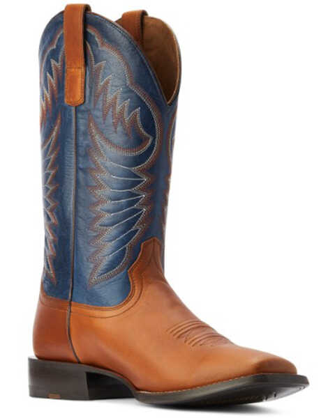 Ariat Men's Circuit Fargo Performance Western Boots - Wide Square Toe , Brown, hi-res