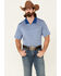 Image #1 - Cody James Core Men's Striped Short Sleeve Polo Shirt, Blue, hi-res
