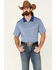 Image #1 - Cody James Core Men's Striped Short Sleeve Polo Shirt, Blue, hi-res