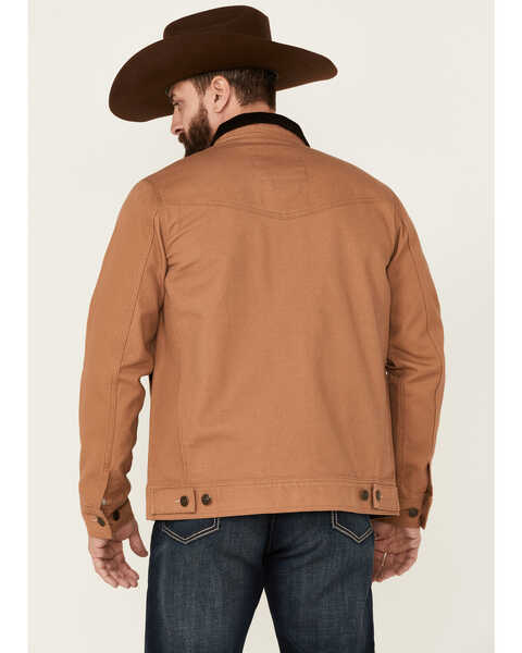 Image #5 - Blue Ranchwear Men's Copper Duck Canvas Button-Front Trucker Rust Jacket , Rust Copper, hi-res
