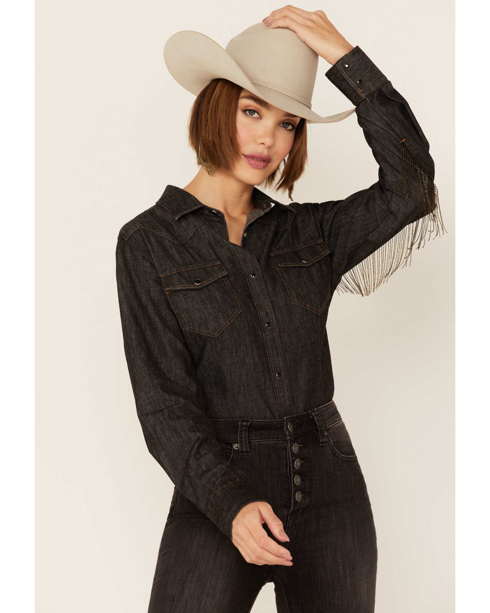 Ladies western fringe 2025 shirts