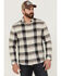 Image #1 - Pendleton Men's Linen Large Plaid Long Sleeve Button Down Western Shirt  , Grey, hi-res