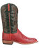 Lucchese Men's Cecil Exotic Ostrich Skin Western Boots - Broad Square Toe, Red, hi-res