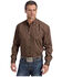 Image #1 - Stetson Men's Medallion Print Long Sleeve Button-Down Western Shirt, Brown, hi-res