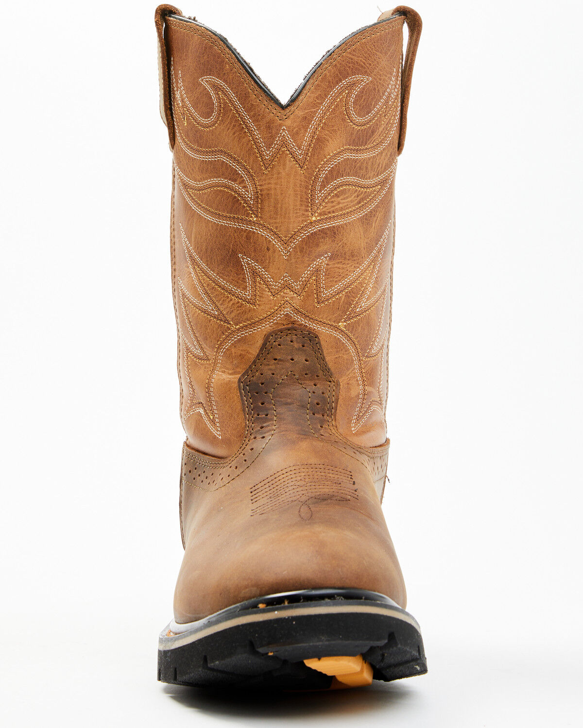 Image #4 - Cody James Men's Mustang Pull-On Waterproof Work Boots - Soft Toe, Tan, hi-res