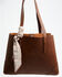 Image #2 - Justin Women's Signature Tote with Paisley Print Scarf, Brown, hi-res