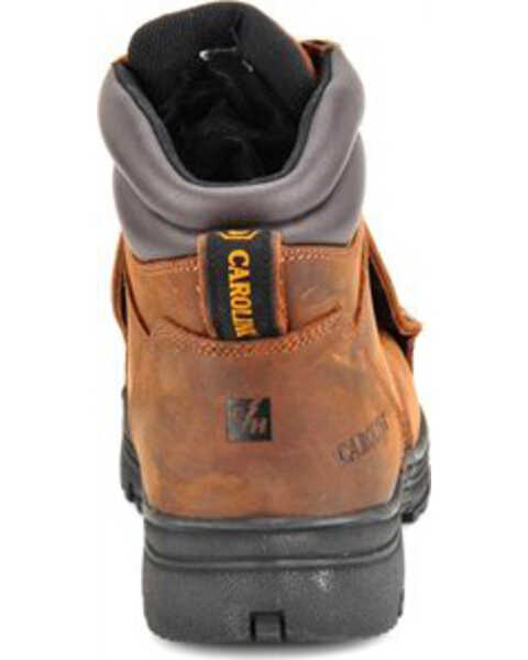 Image #7 - Carolina Men's 6" External Met Guard Boots - Steel Toe, Brown, hi-res
