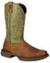 Image #2 - Durango Men's Rebel Western Performance Boots - Broad Square Toe, Coffee, hi-res