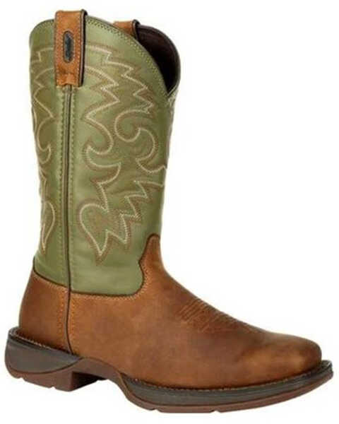 Image #2 - Durango Men's Rebel Western Performance Boots - Broad Square Toe, Coffee, hi-res
