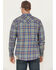 Image #4 - Ariat Men's FR Wilshire Plaid Print Long Sleeve Snap Work Shirt, Green, hi-res