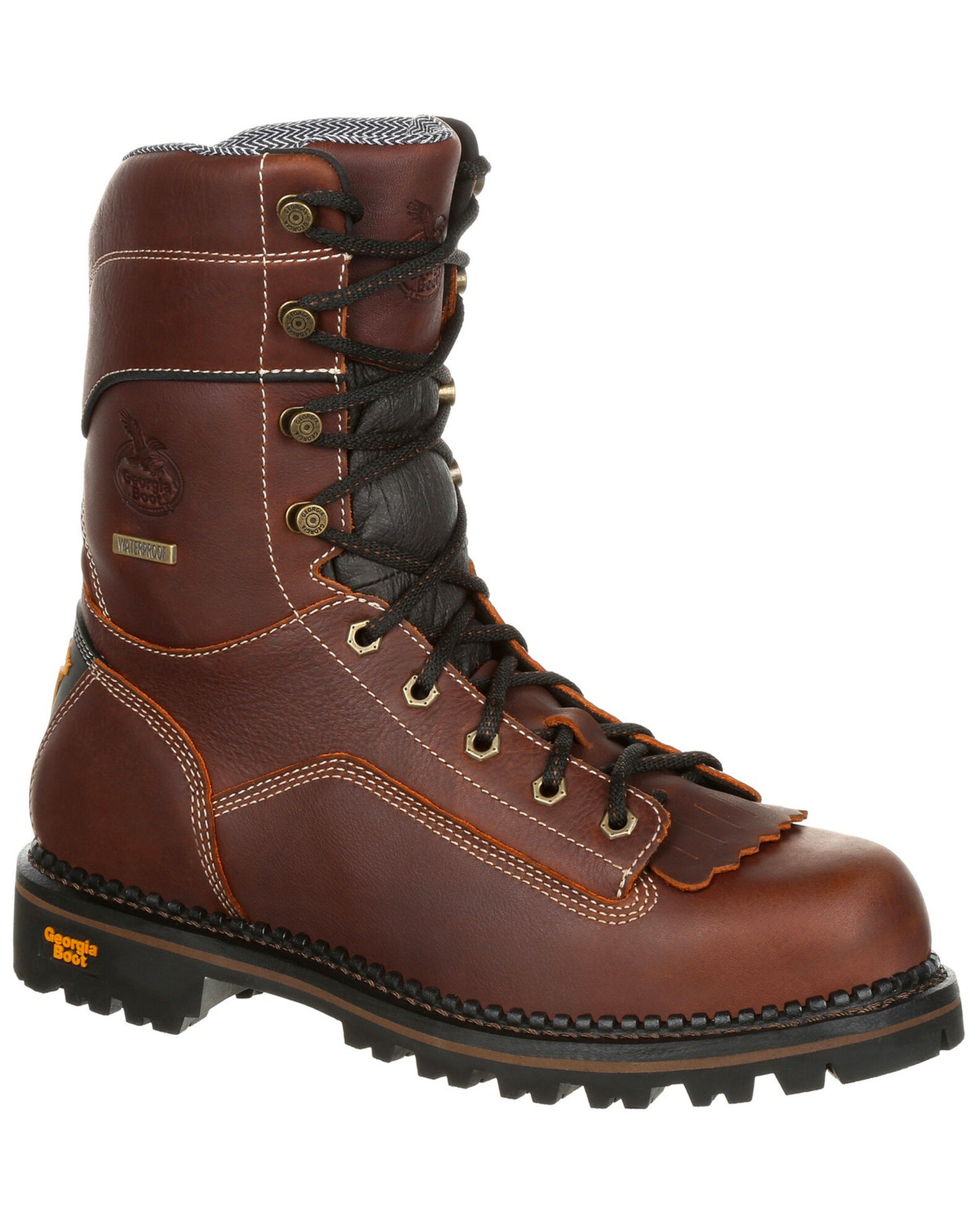 Image #1 - Georgia Boot Men's Amp LT Waterproof Logger Boots - Round Toe, , hi-res
