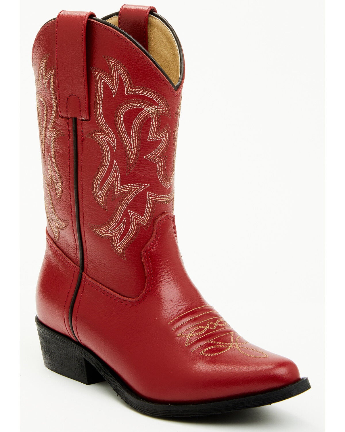 Shyanne Girls' Little Lucille Western Boots - Snip Toe, Red, hi-res