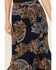 Image #2 - Shyanne Women's Printed Ruffle Slip Maxi Skirt, Indigo, hi-res