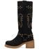 Image #3 - Dingo Women's Troubadour Studded Tall Fashion Boots - Round Toe, Black, hi-res