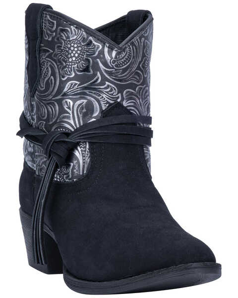 Dingo Women's Valerie Fashion Booties - Medium Toe, Black, hi-res