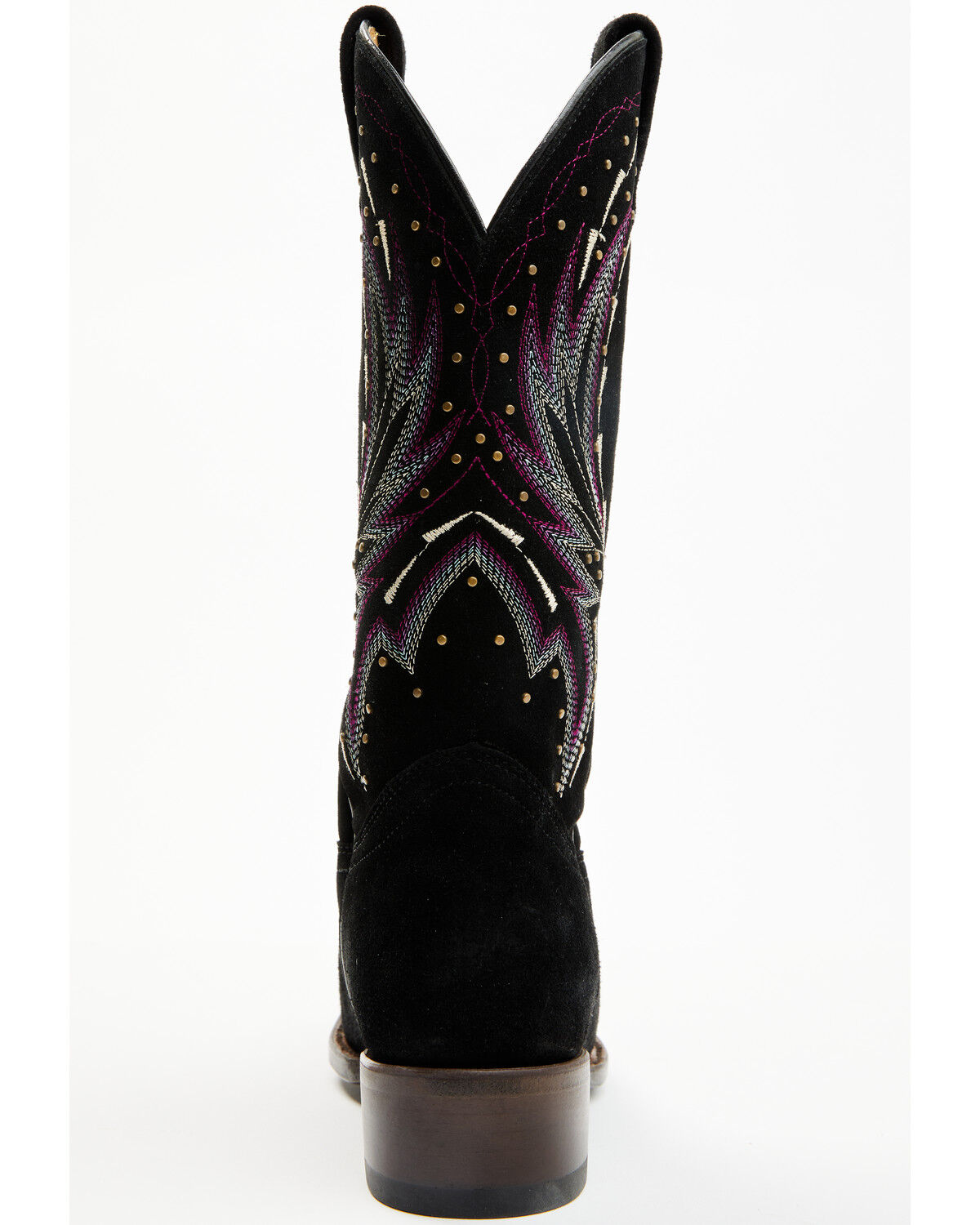 Image #5 - Shyanne Women's Raylene Suede Western Boots - Square Toe, Black, hi-res