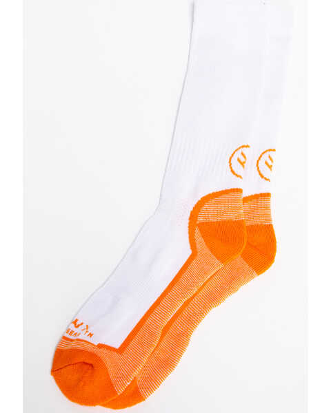 Image #1 - Hawx Men's 3 Pack Socks, White, hi-res