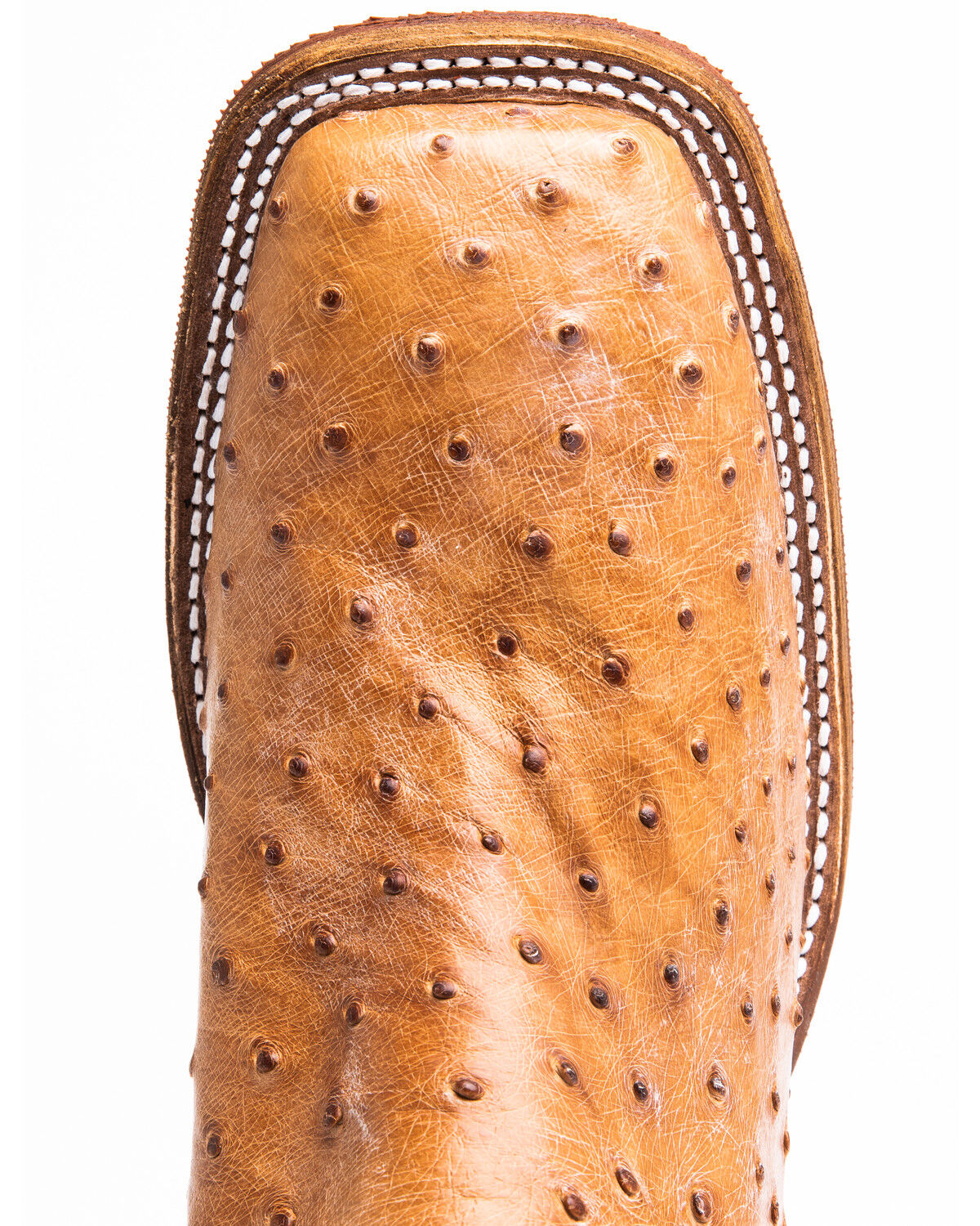 justin cognac ostrich boots