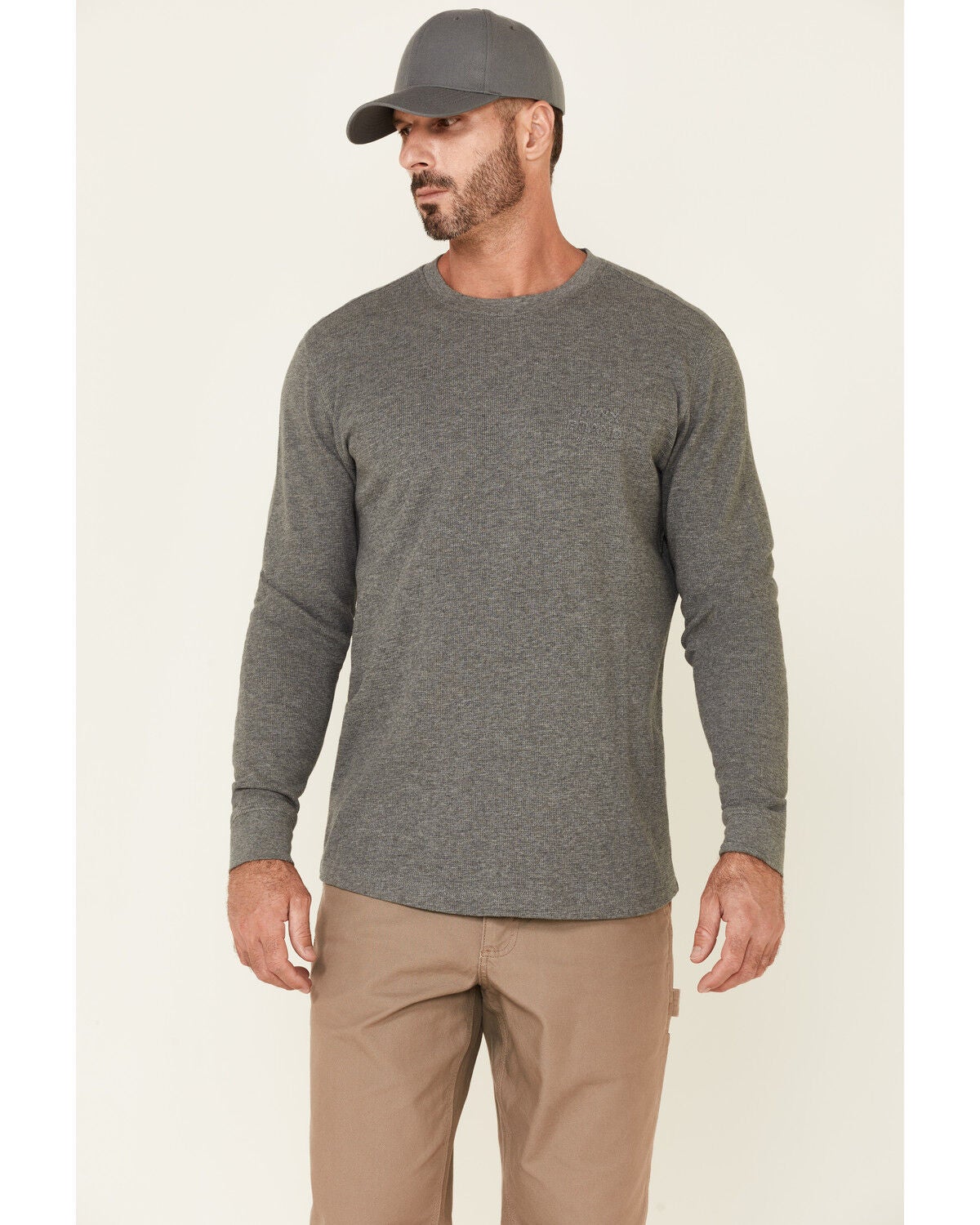 Hawx Men's Dark Grey Thermal Waffle 