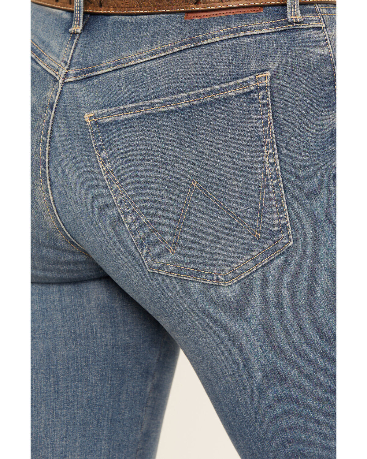 Image #4 - Wrangler Women's Ada Medium Wash High Rise Bootcut Stretch Denim Jeans, Medium Wash, hi-res