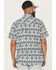 Image #4 - Moonshine Spirit Men's Thunder Cloud Southwestern Print Short Sleeve Snap Western Shirt, White, hi-res