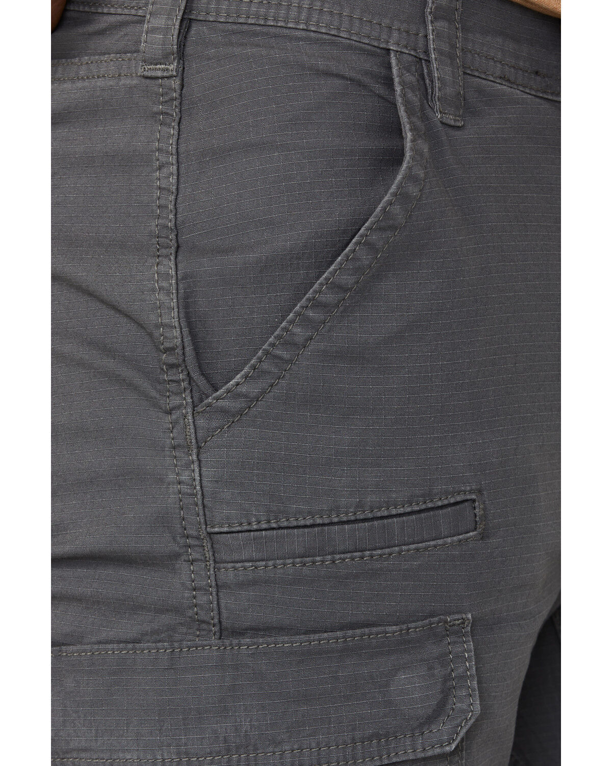 Image #2 - Hawx Men's Armstrong Cargo Ripstop Stretch Denim Work Pants, Charcoal, hi-res