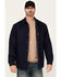 Image #1 - Hawx Men's Oakdale Sherpa Lined Waxed Shirt Jacket, Navy, hi-res
