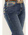 Image #4 - Hooey by Rock & Roll Denim Women's Medium Wash High Rise Southwestern Print Stretch Bootcut Jeans, Medium Wash, hi-res