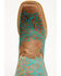 Image #6 - Corral Girls' Embroidered Western Boots - Broad Square Toe, Brown, hi-res