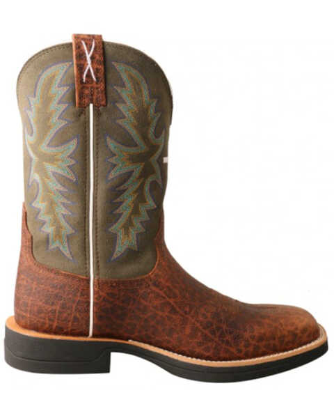 Image #2 - Twisted X Men's Tech X Western Boots - Broad Square Toe, Green, hi-res