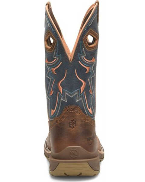 Image #4 - Double H Men's Troy Western Work Boots - Composite Toe, Brown, hi-res