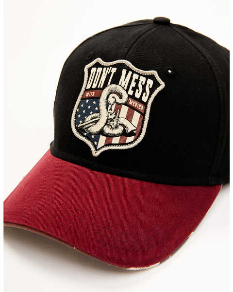 Cody James Men's Don't Mess With My Rights Patch Ball Cap , Black, hi-res