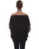 Honey Creek by Scully Women's Embroidered Cold Shoulder Blouse  , Black, hi-res