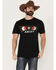 Image #1 - Ariat Men's Southwest Mexico Logo Short Sleeve Graphic T-Shirt, Black, hi-res