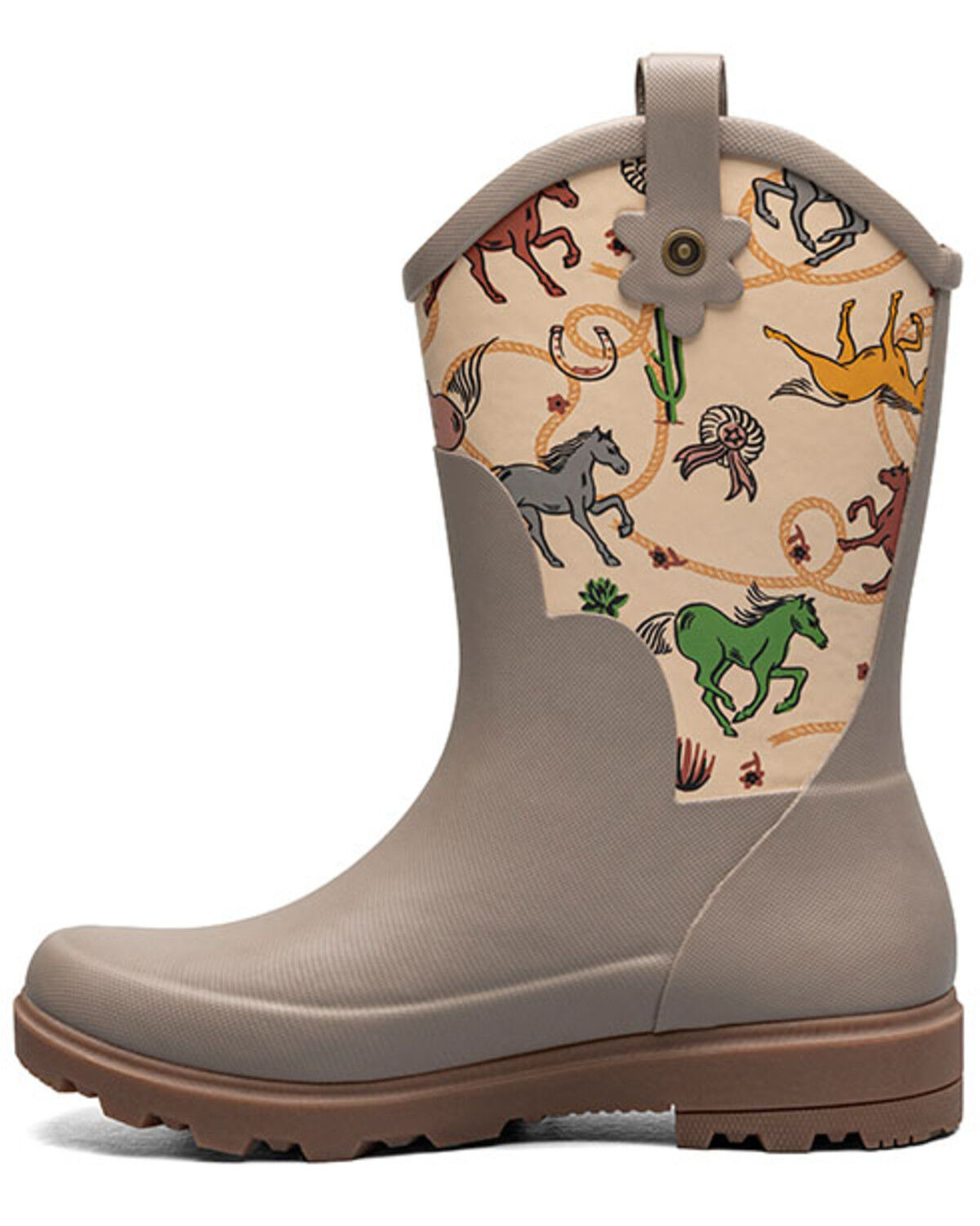 Image #3 - Bogs Girls' Lil' Jolene Rain Boots, Tan, hi-res