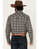 Image #4 - Cody James Men's Denton Plaid Print Long Sleeve Snap Western Shirt, Black, hi-res